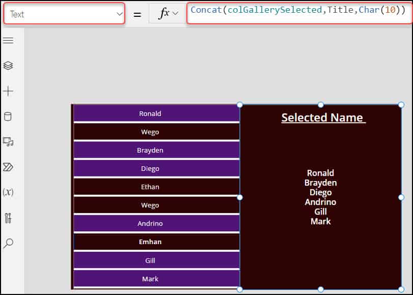 PowerApps Gallery Select Multiple Items