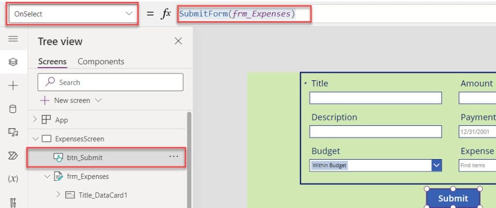 powerapps hide fields based on a condition