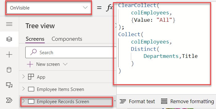 powerapps if statement multiple actions