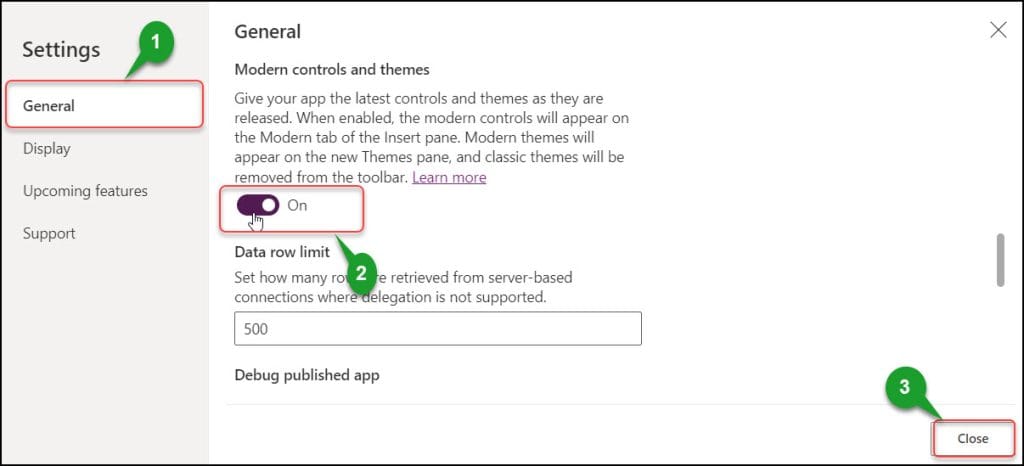 PowerApps Modern Spinner Control