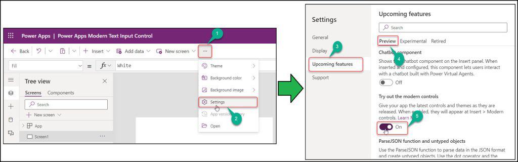 PowerApps Modern Text input control