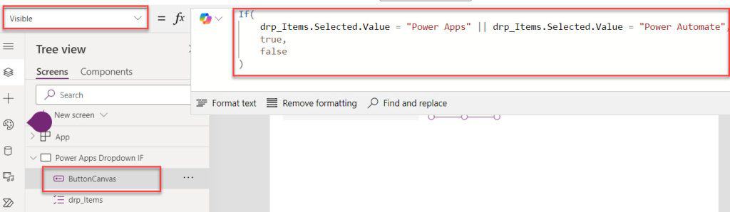 powerapps nested if statements