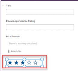 powerapps rating control in sharepoint list