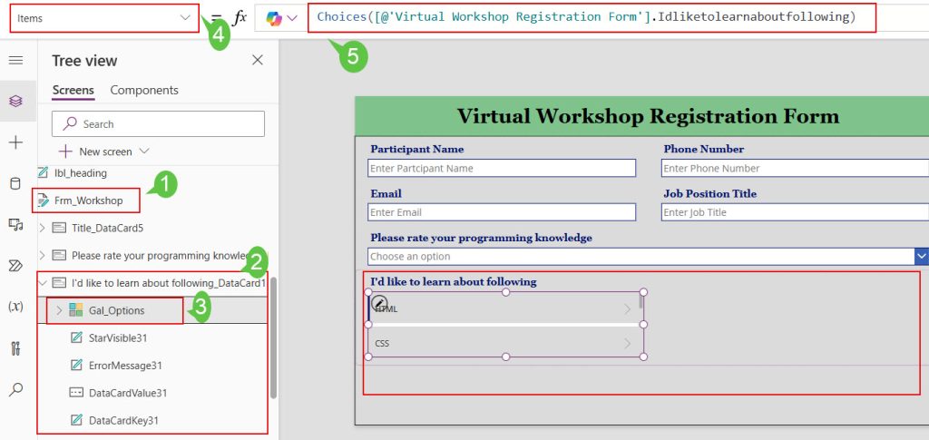 powerapps reset modern checkbox in form control