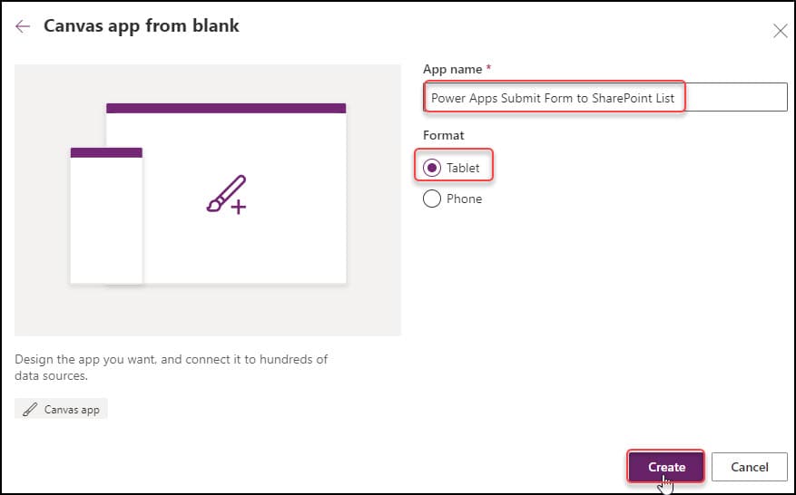 powerapps save form to sharepoint list