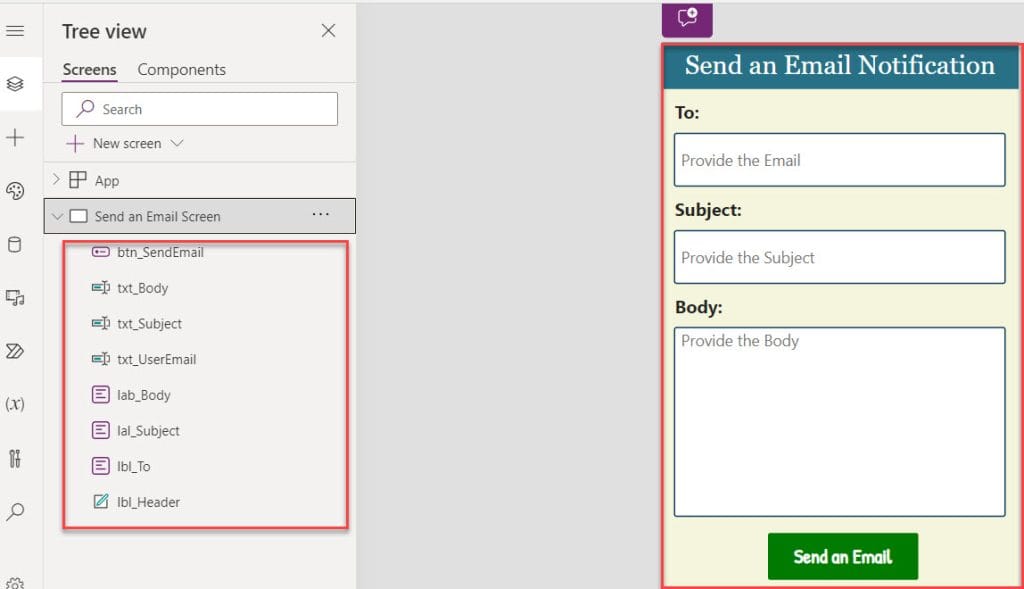 powerapps send email