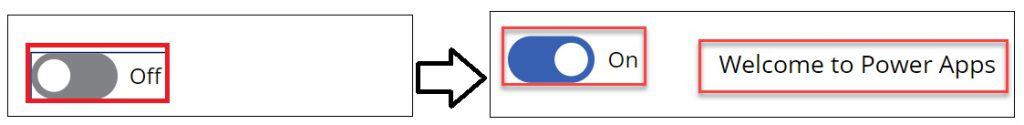 powerapps set toggle value