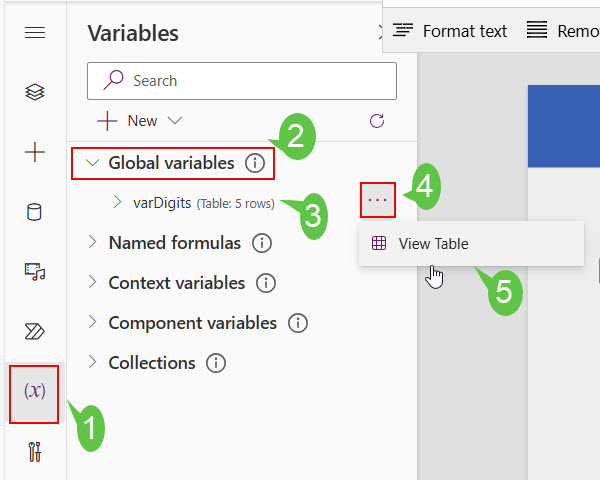 powerapps split expected text value