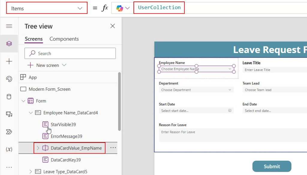 powerapps submit modern form to sharepoint list