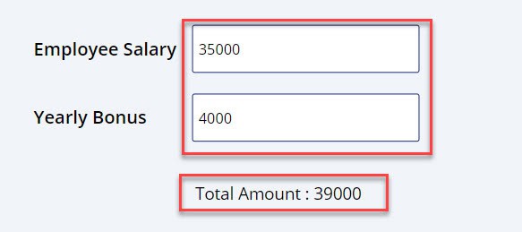 powerapps sum text input