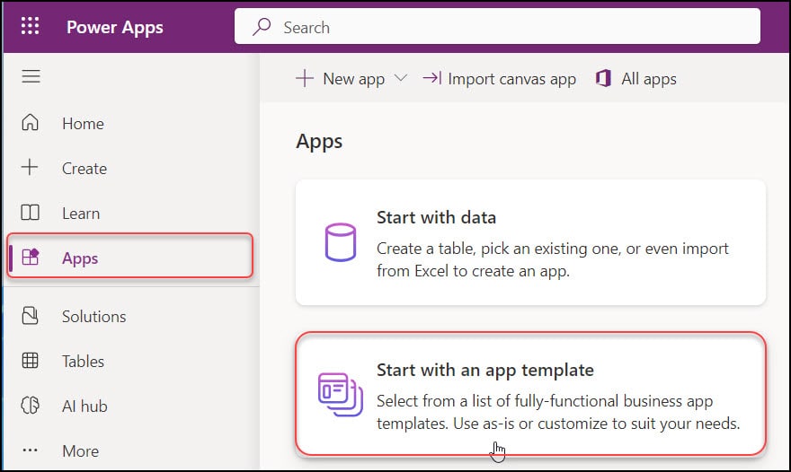 powerapps survey template