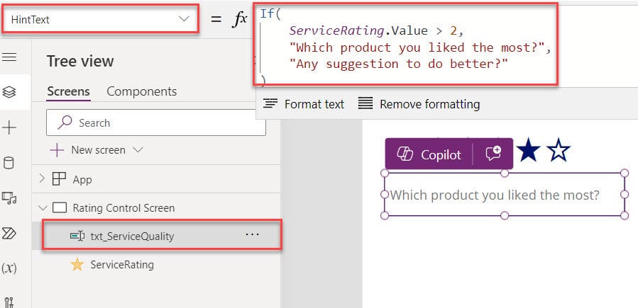 powerapps tabindex