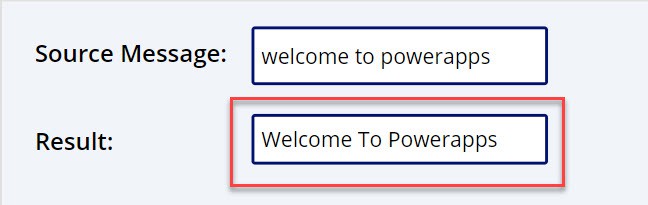 powerapps text input Propercase