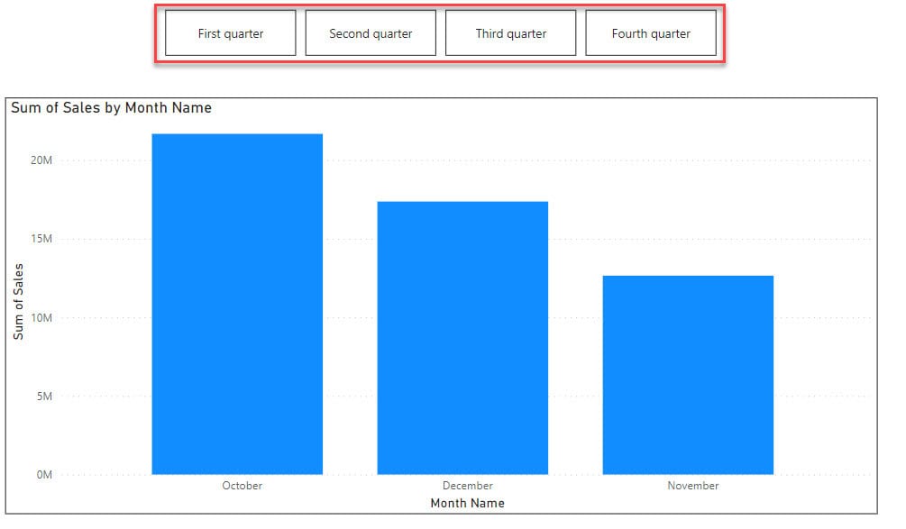 PowerBI bookmark keep filter