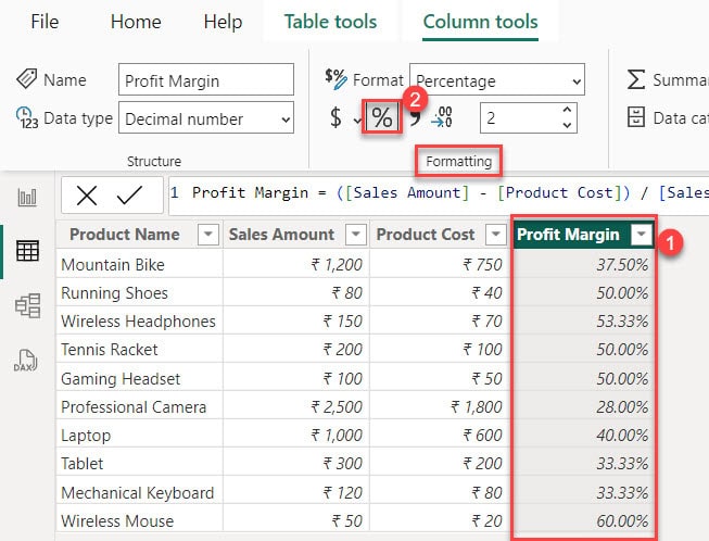 powerbi calculate