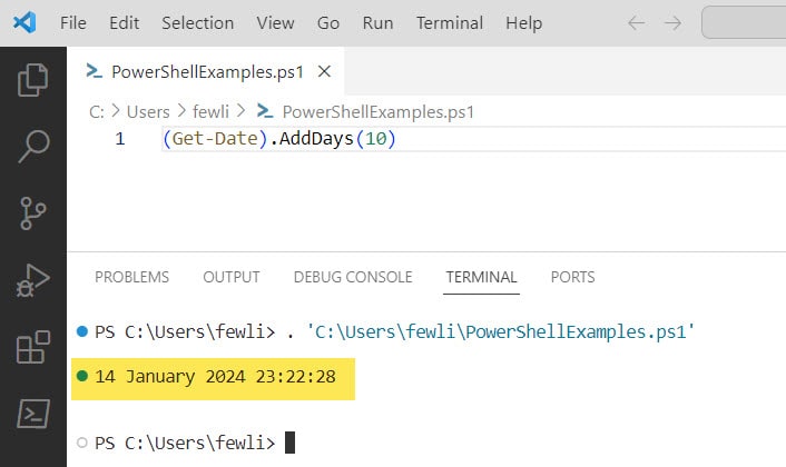 PowerShell Get-Date Add Days