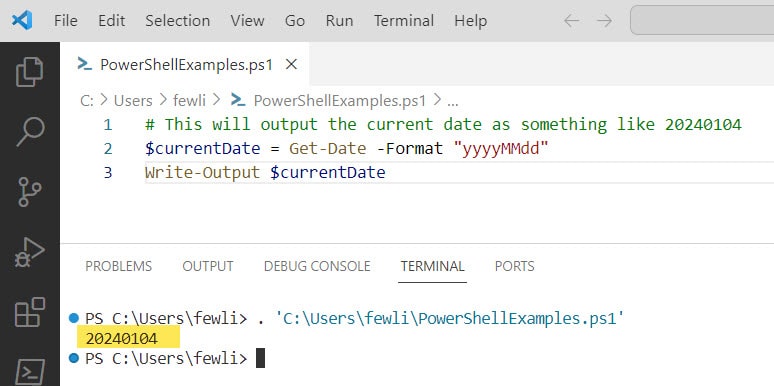 PowerShell Get-Date Format yyyymmdd