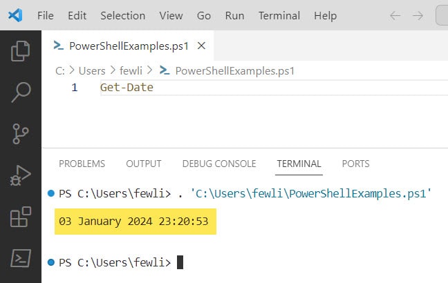 powershell get-date