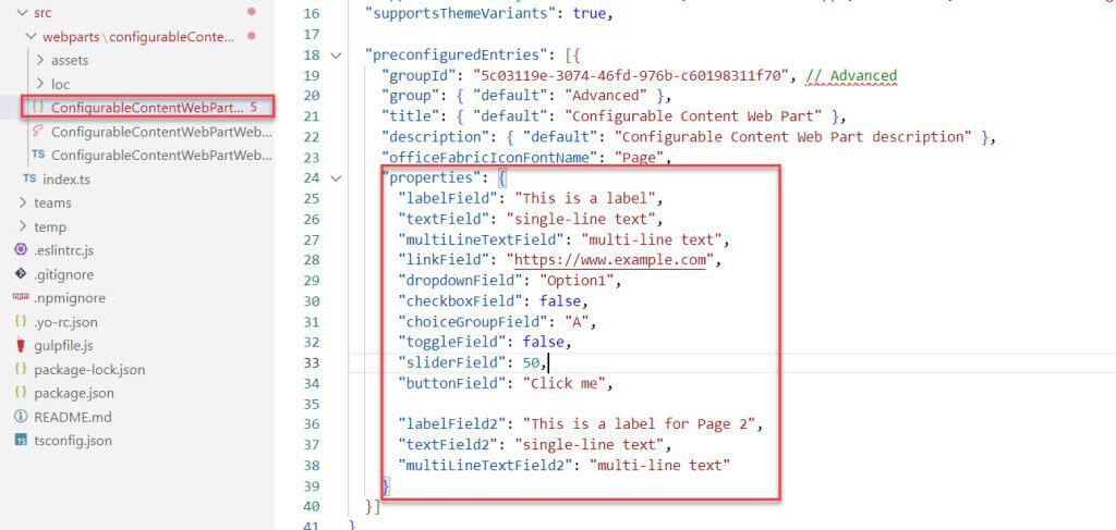 Property Pane Controls for SharePoint Framework