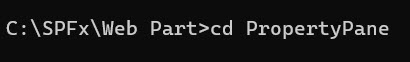 property pane spfx