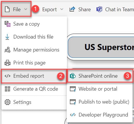 publish power bi to sharepoint