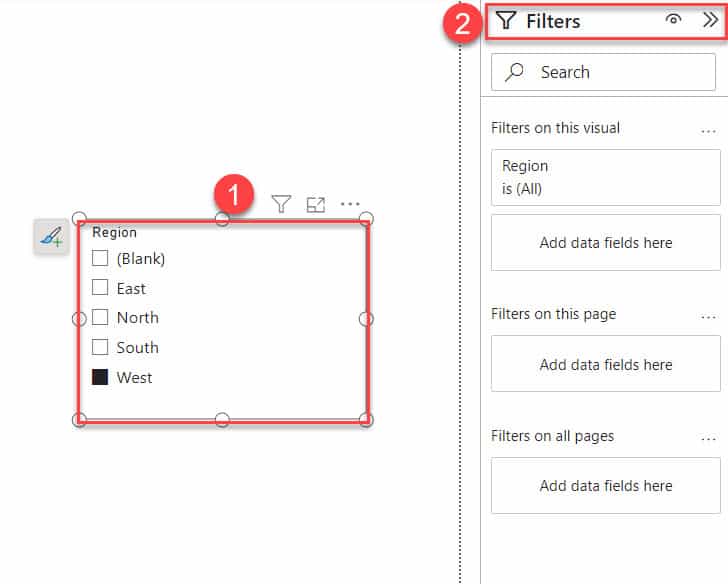 remove blank option from slicer power bi