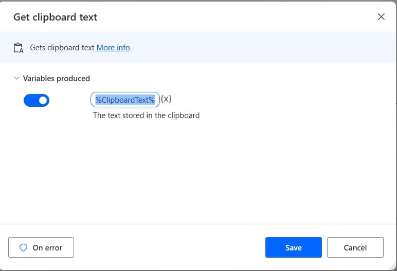 Retrieve data table column into list from excel using PAD