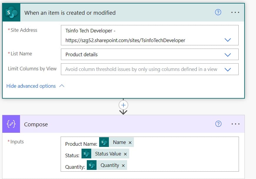 Power Automate trigger condition AND OR