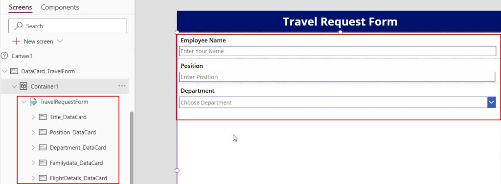 save power apps repeating table data to sharepoint list