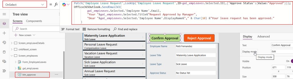 send email from powerapps using button send email from powerapps using button