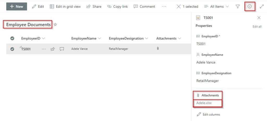 Send mail with attachments fom SharePoint list using the flow