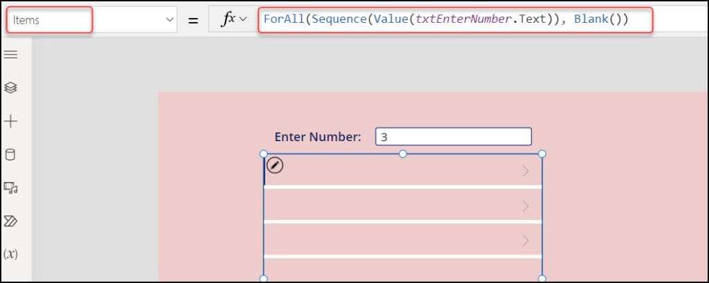 Sequence Examples Power Apps