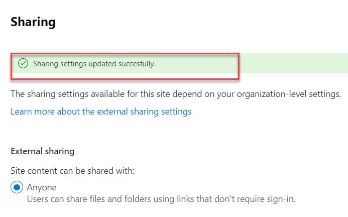 share sharepoint with external users