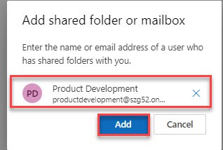 Shared mailbox folder Power Automate