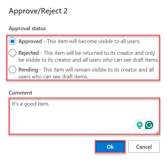 sharepoint approval