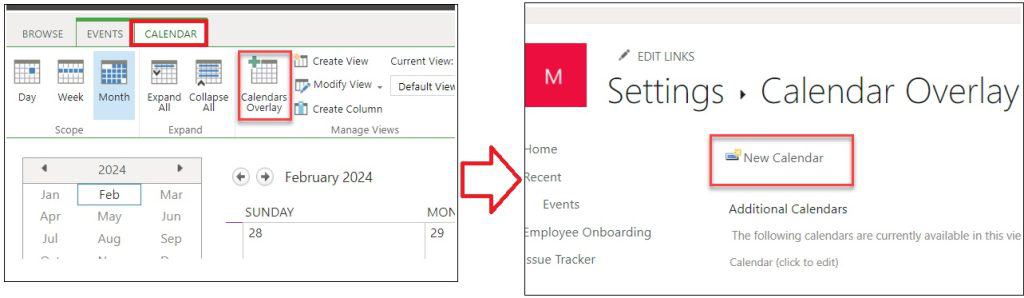 sharepoint calendar overlays colors