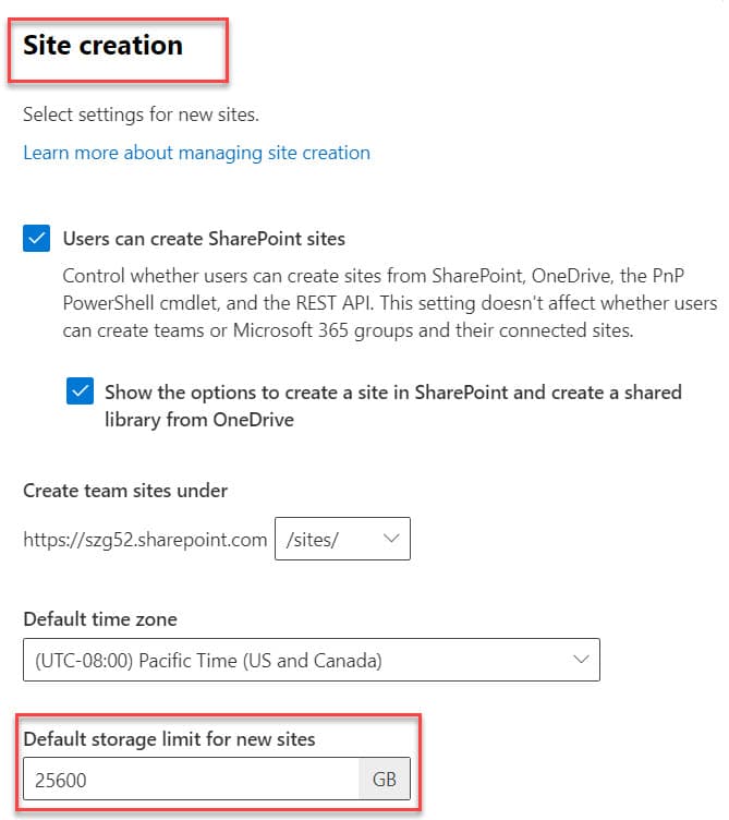 sharepoint change default site