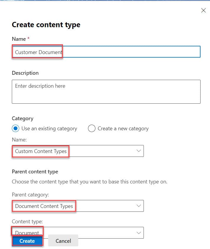 sharepoint content type