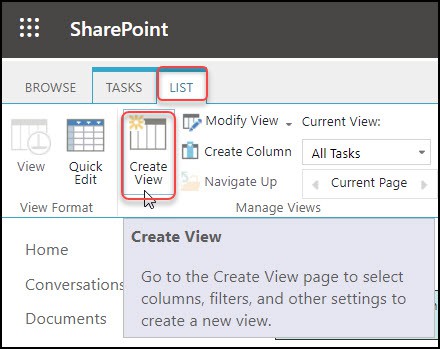 SharePoint Gantt View