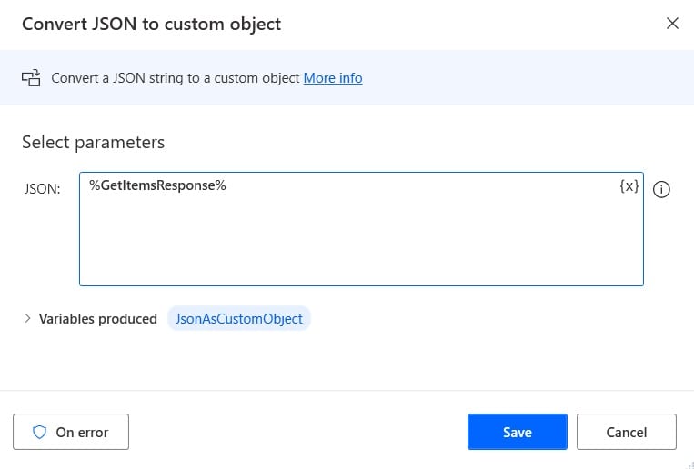 SharePoint Get items Filter query using Power Automate Desktop