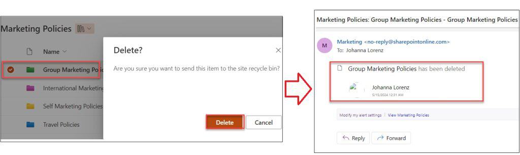 sharepoint list alerts