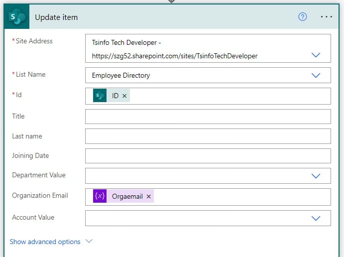 sharepoint list autogenerate columns based on another field Microsoft Power Automate