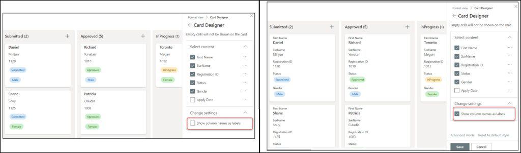 SharePoint List Board view filter