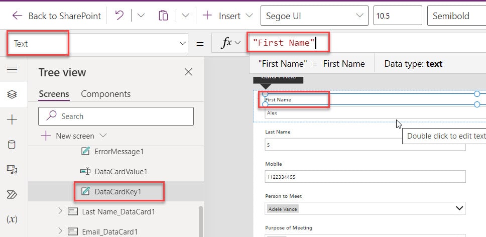 sharepoint list customize forms powerapps