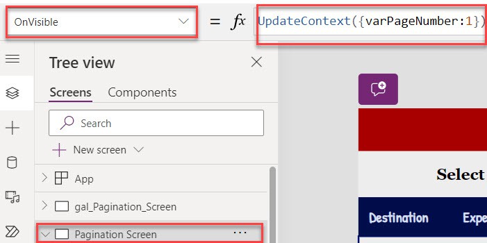 sharepoint list pagination in powerapps