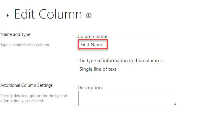 sharepoint list title