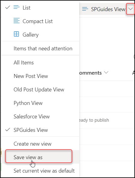 sharepoint list views