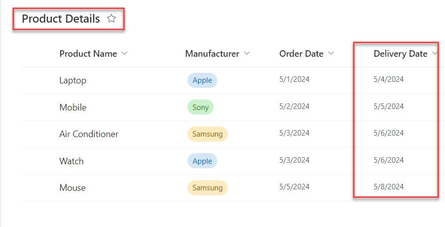 SharePoint Online Calculated Column Date and Time Functions