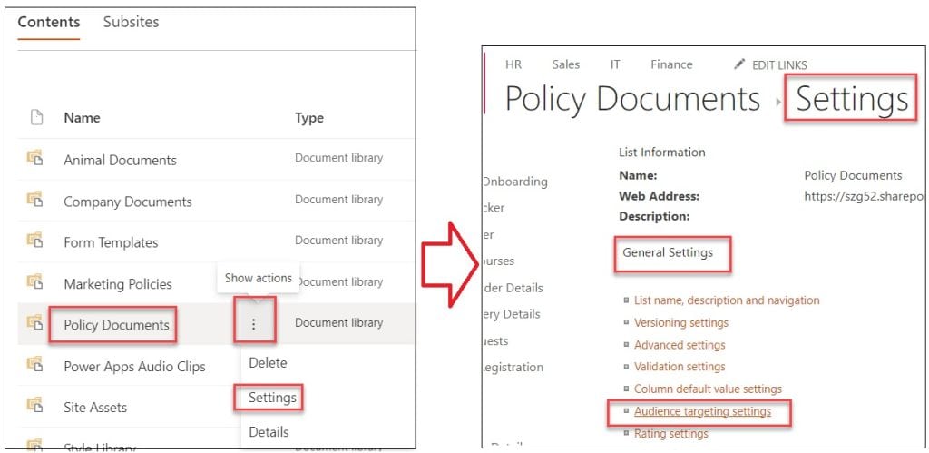 SharePoint Online Highlighted Content Web Part Audience Targeting