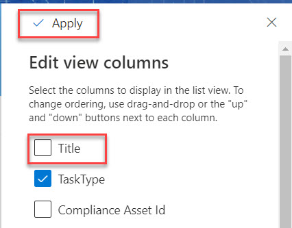 SharePoint Online How to Remove Title Field from List